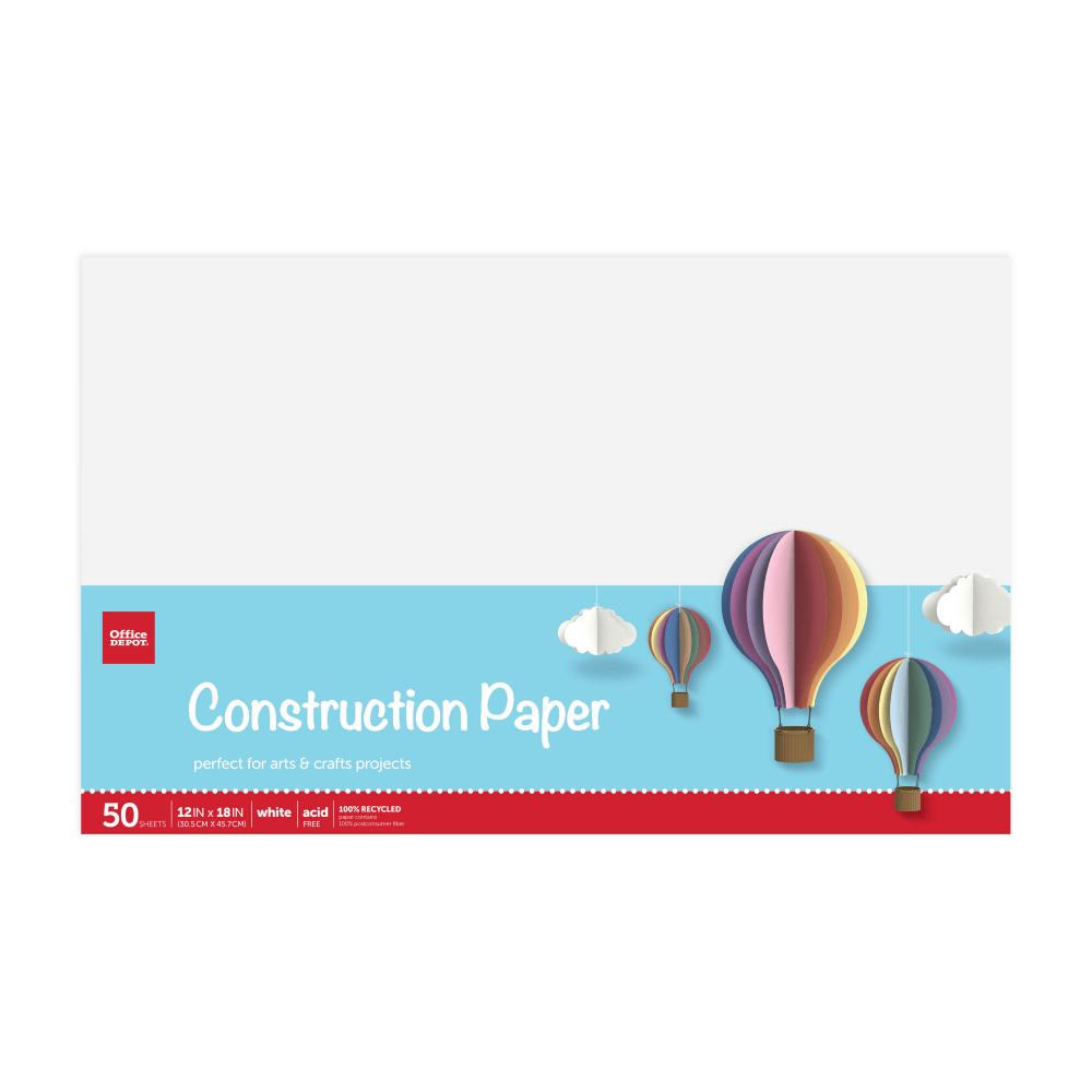 Office Depot® Brand Construction Paper, 12" x 18",