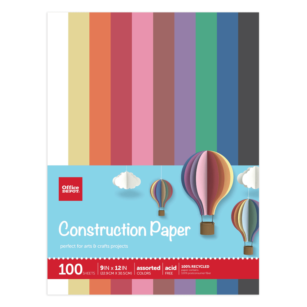 Office Depot® Brand Construction Paper, 9" x 12",
