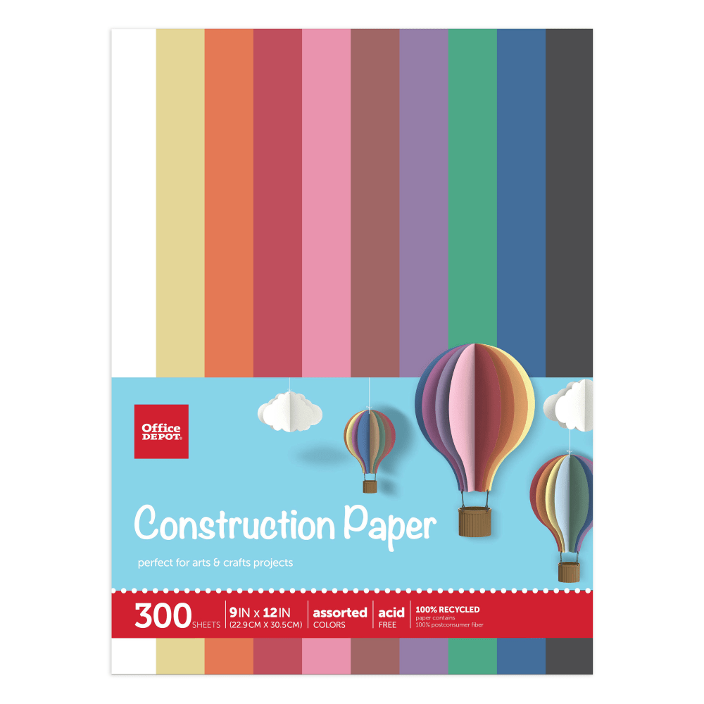 Office Depot® Brand Construction Paper, 9" x 12",