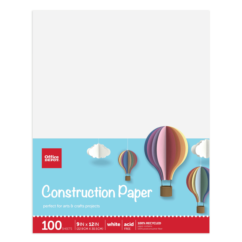Office Depot® Brand Construction Paper, 9" x 12",