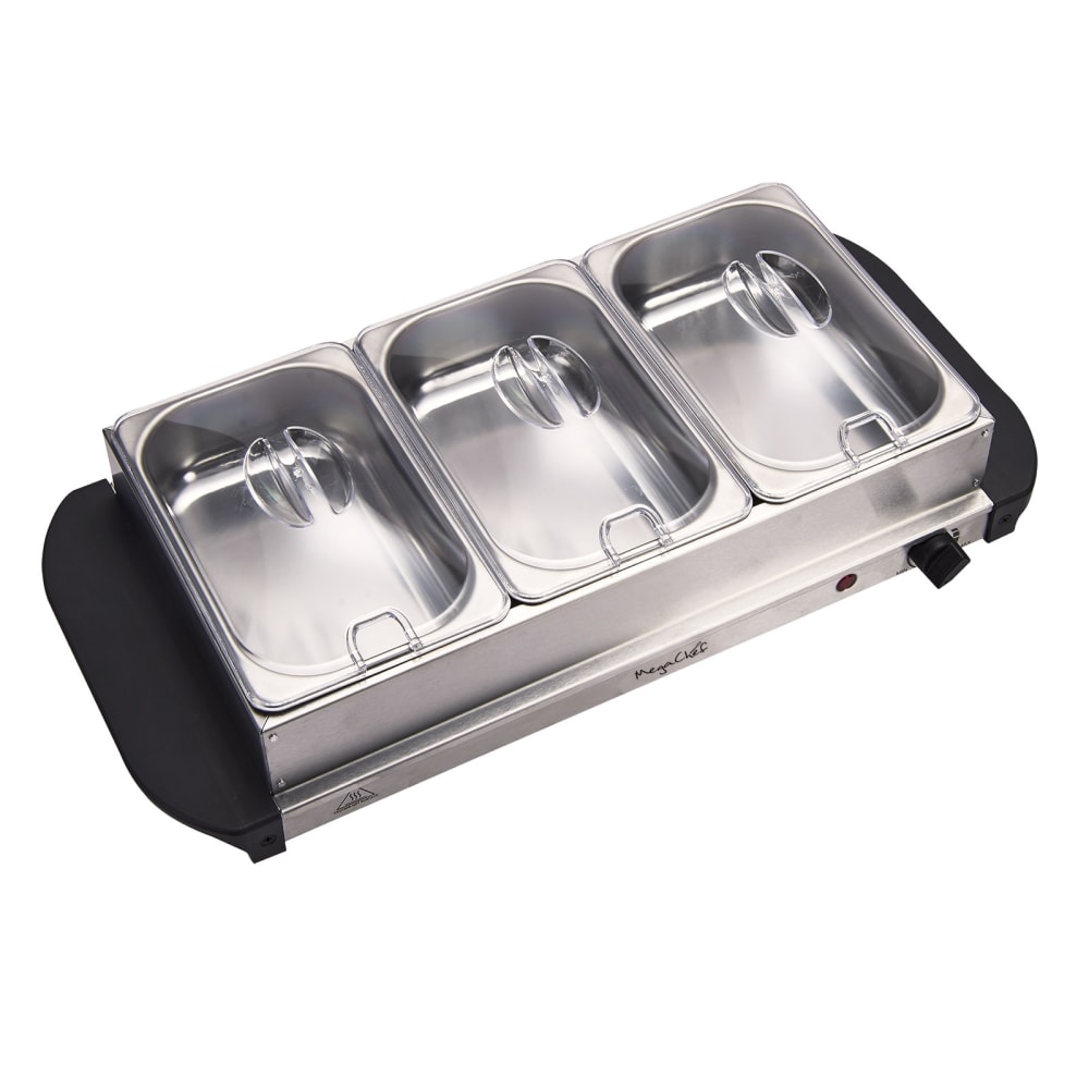 MegaChef Buffet Server & Food Warmer, 3 Removable