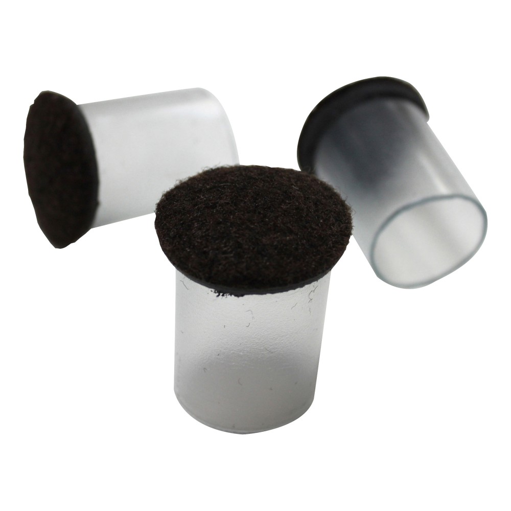 Lorell® Sleeve Floor Protectors, 1-1/4", Clear, Pack Of