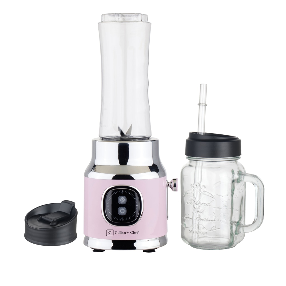 Culinary Chef 20.3-Oz. 2-Speed Retro Electric Smoothie Maker,