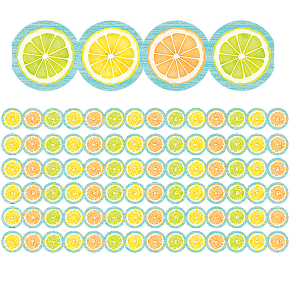 Teacher Created Resources® Die-Cut Border Trim, Lemon Zest