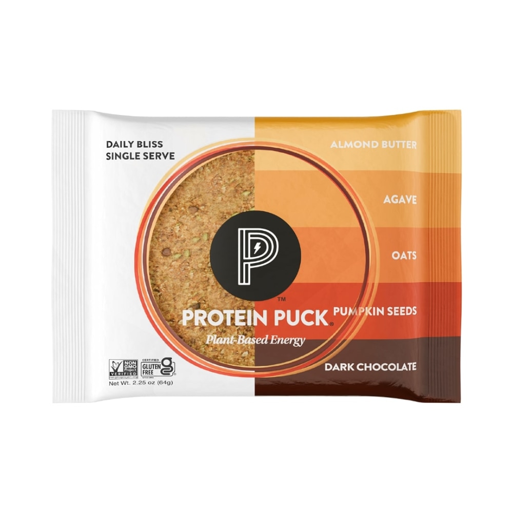 Protein Puck, Daily Bliss, Almond Chocolate Chip -