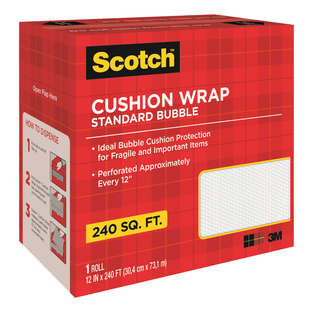 Scotch® Perforated Cushion Wrap, 12" x 240', Clear