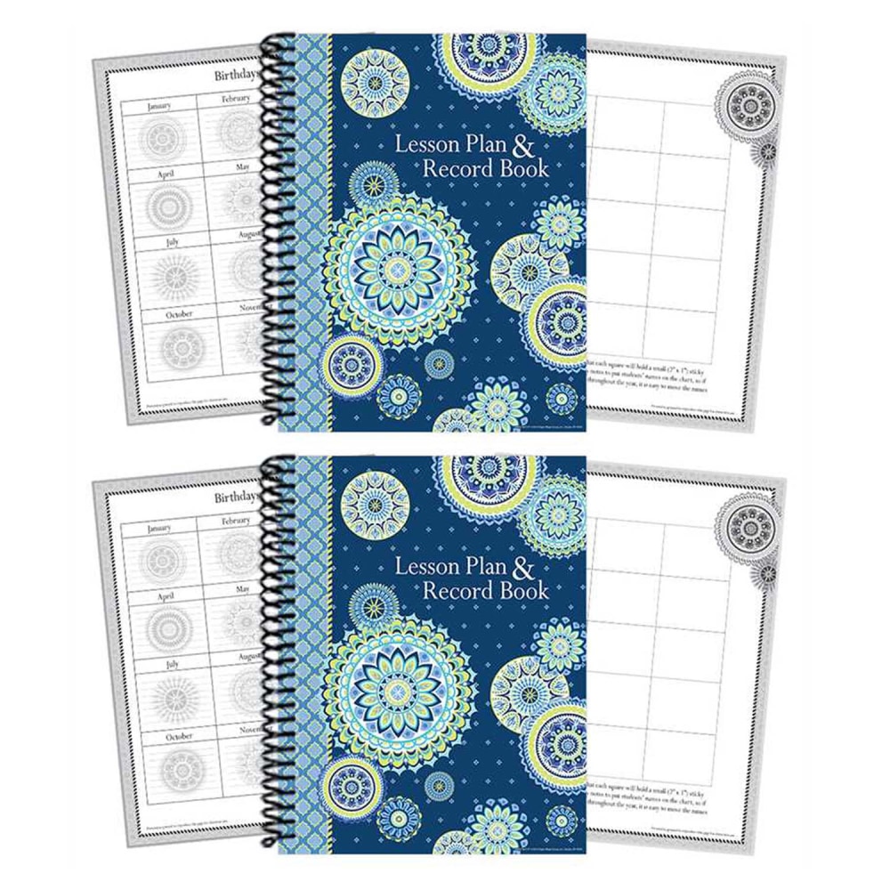 Eureka School Lesson Plan And Record Books, Blue