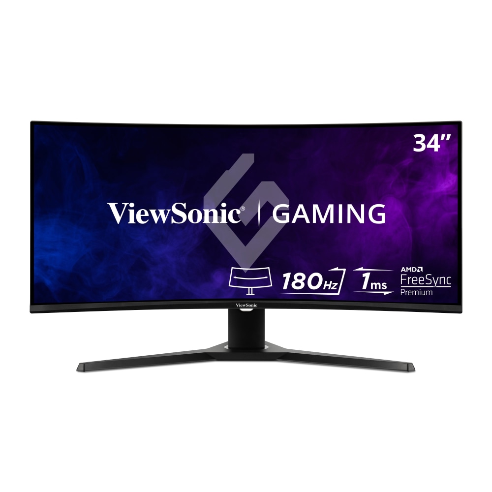 ViewSonic® VX3418-2KPC 34” WQHD LED 1ms 180Hz Gaming