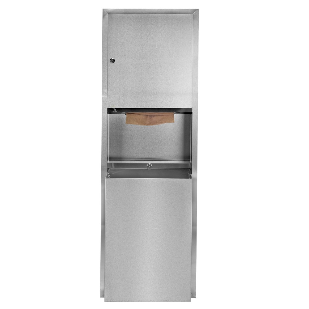 Alpine Stainless-Steel Recessed Paper Towel Dispenser/Waste