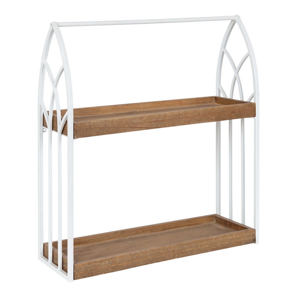 Kate and Laurel Castille Wall Shelf Set, 22”H
