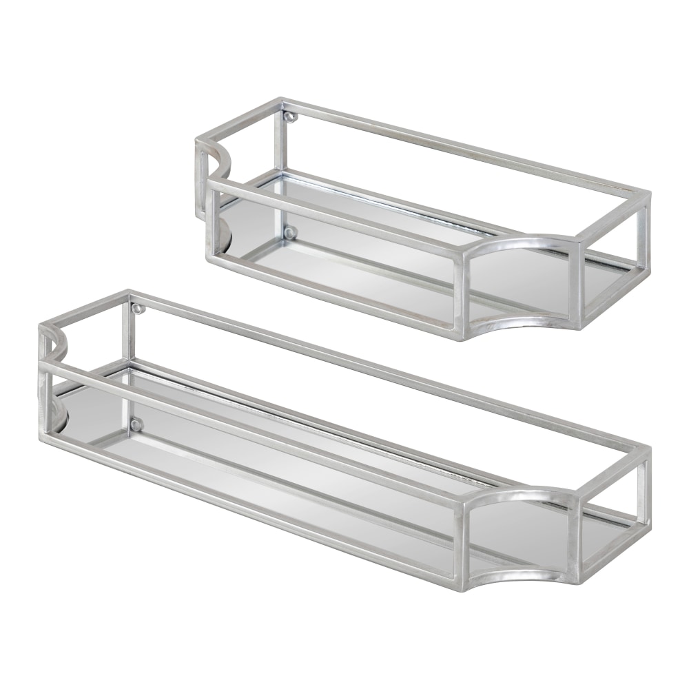 Kate and Laurel Ciel Metal Wall Shelf Set,