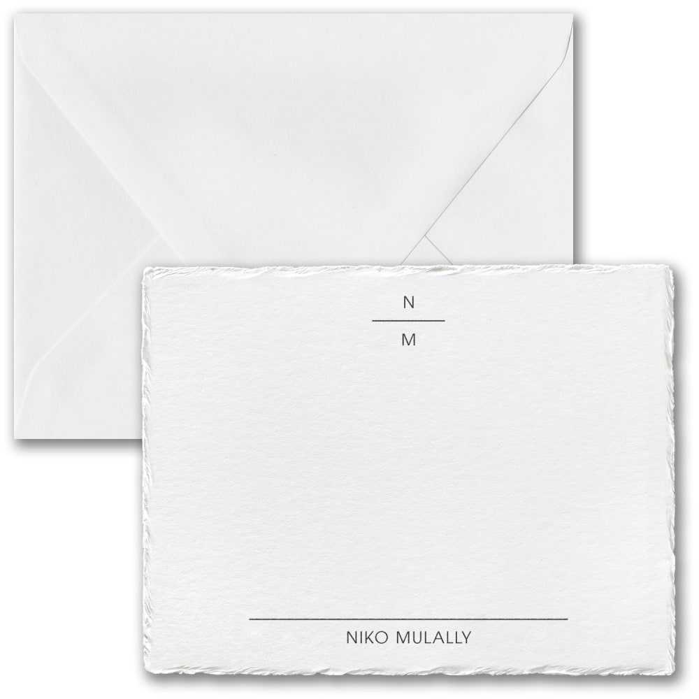 Custom Premium Stationery Flat Note Cards, 5-1/2" x