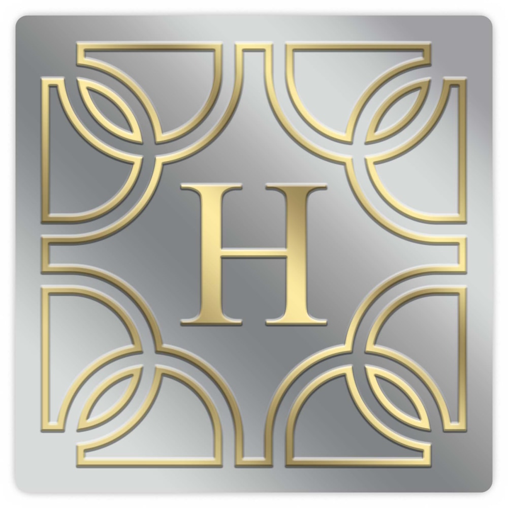 Custom 1-Color Foil-Embossed Labels And Stickers, 1-1/2" x