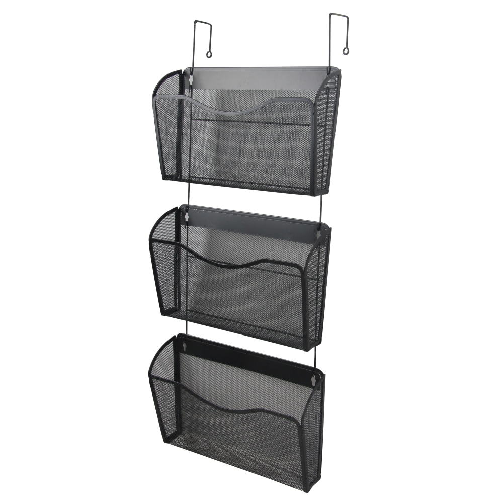 Office Depot® Brand Mesh Hanging Wall Files, Black,
