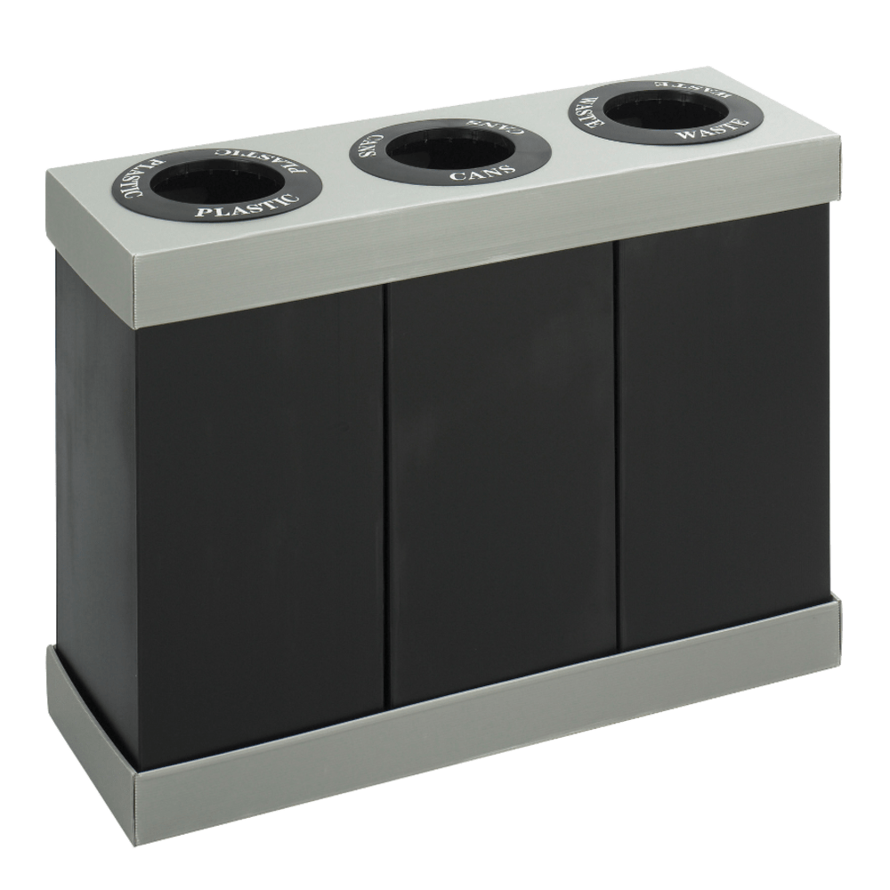 Safco® 3-Bin Recycling Center