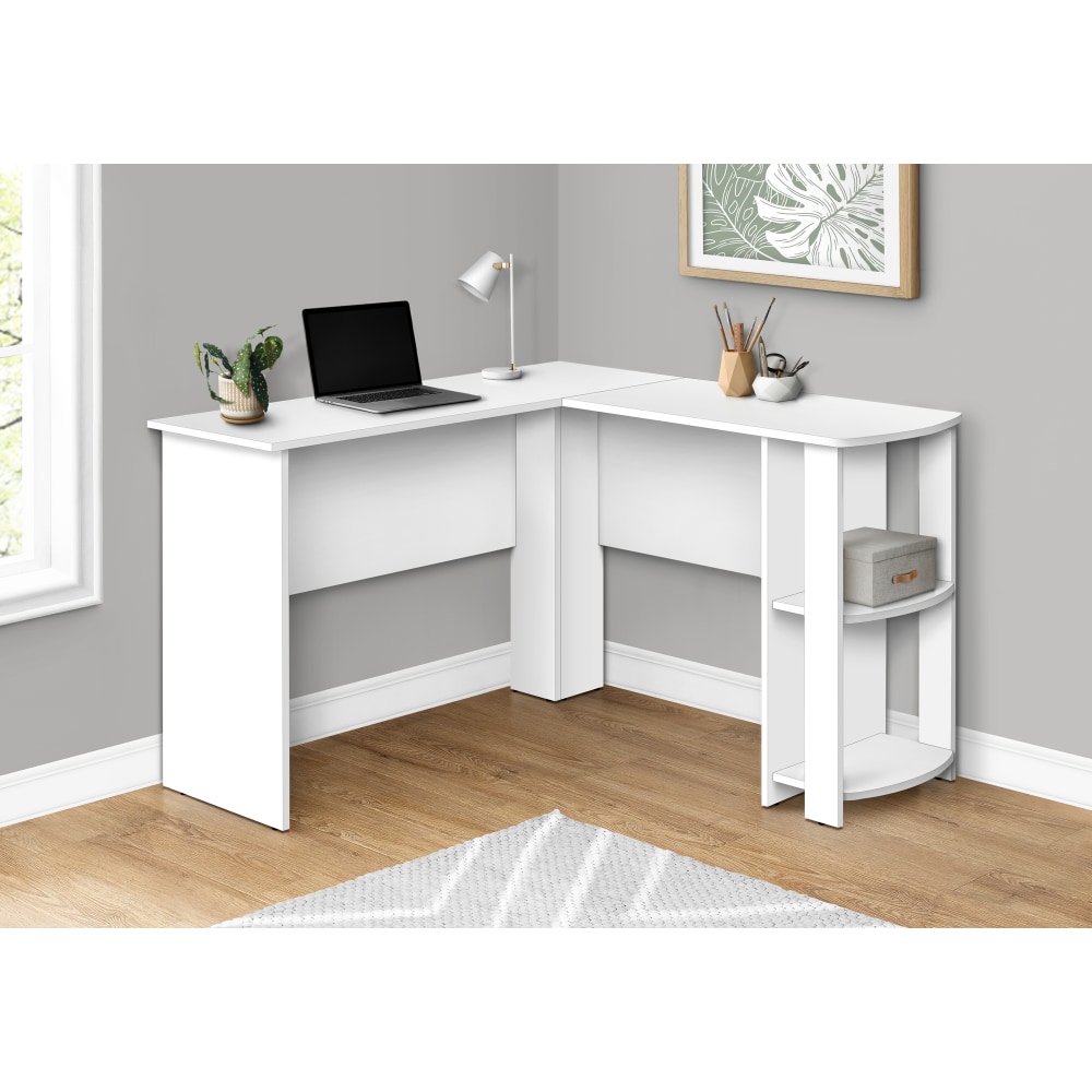 Monarch Specialties Cari 47"W Computer Desk, White