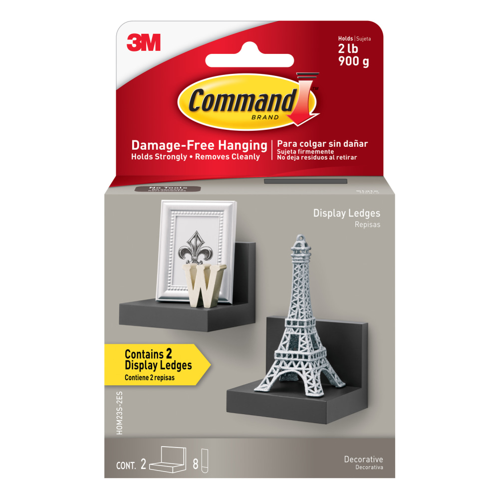 Command™ Display Ledge, 3"H x 4"W x 3