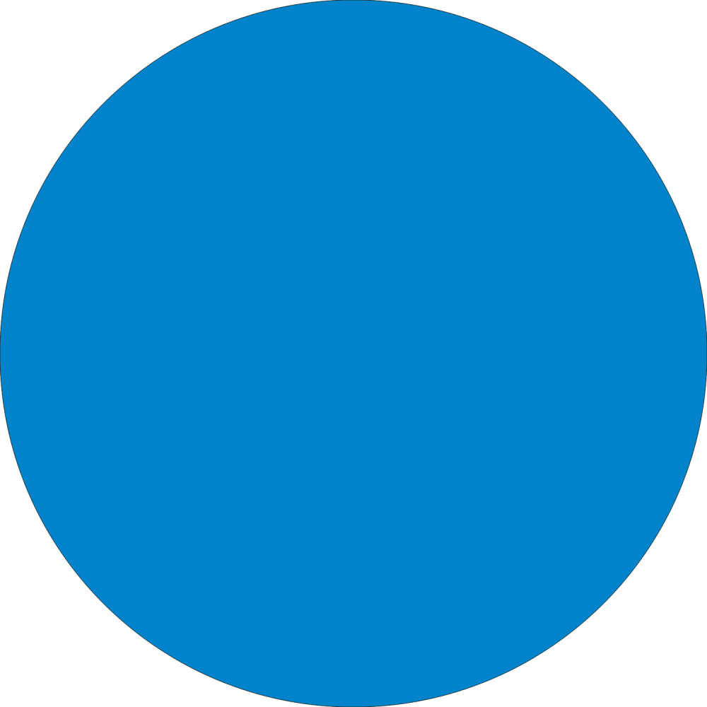 Tape Logic® Removable Round Color Inventory Labels, DL613C,