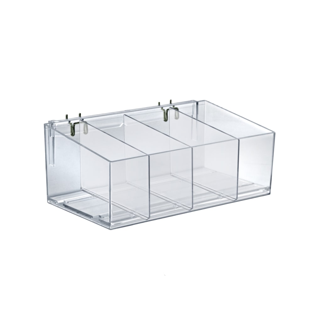 Azar Displays Divider Bin, 5”H x 13-1/2”W x