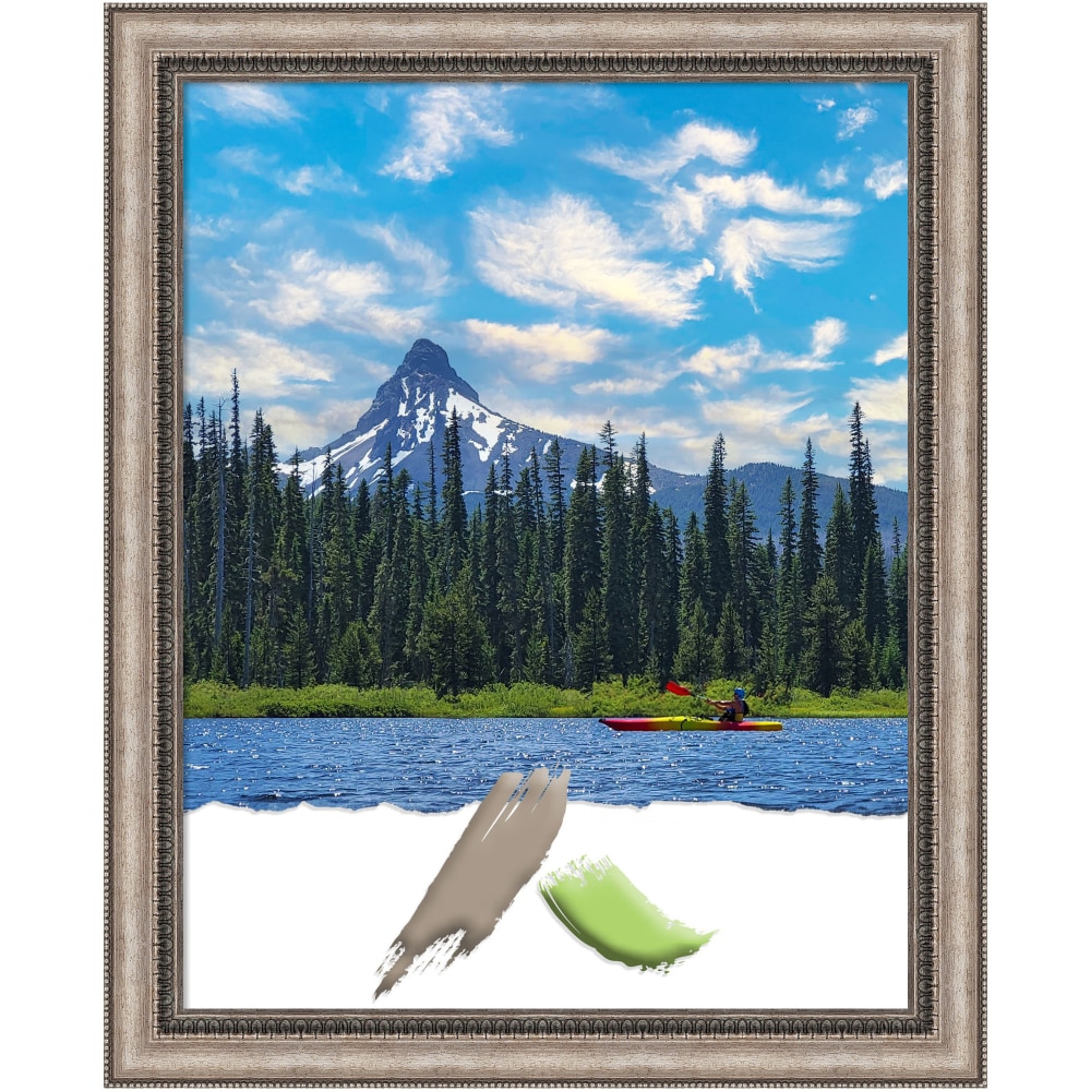 Amanti Art Lyla Ornate Silver Picture Frame, 24"