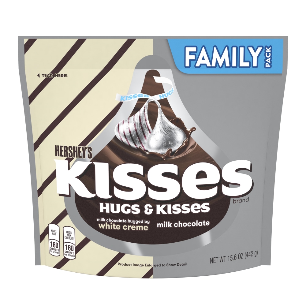 Hershey's Kisses and Hugs Chocolate Candy Assortment, 15.6
