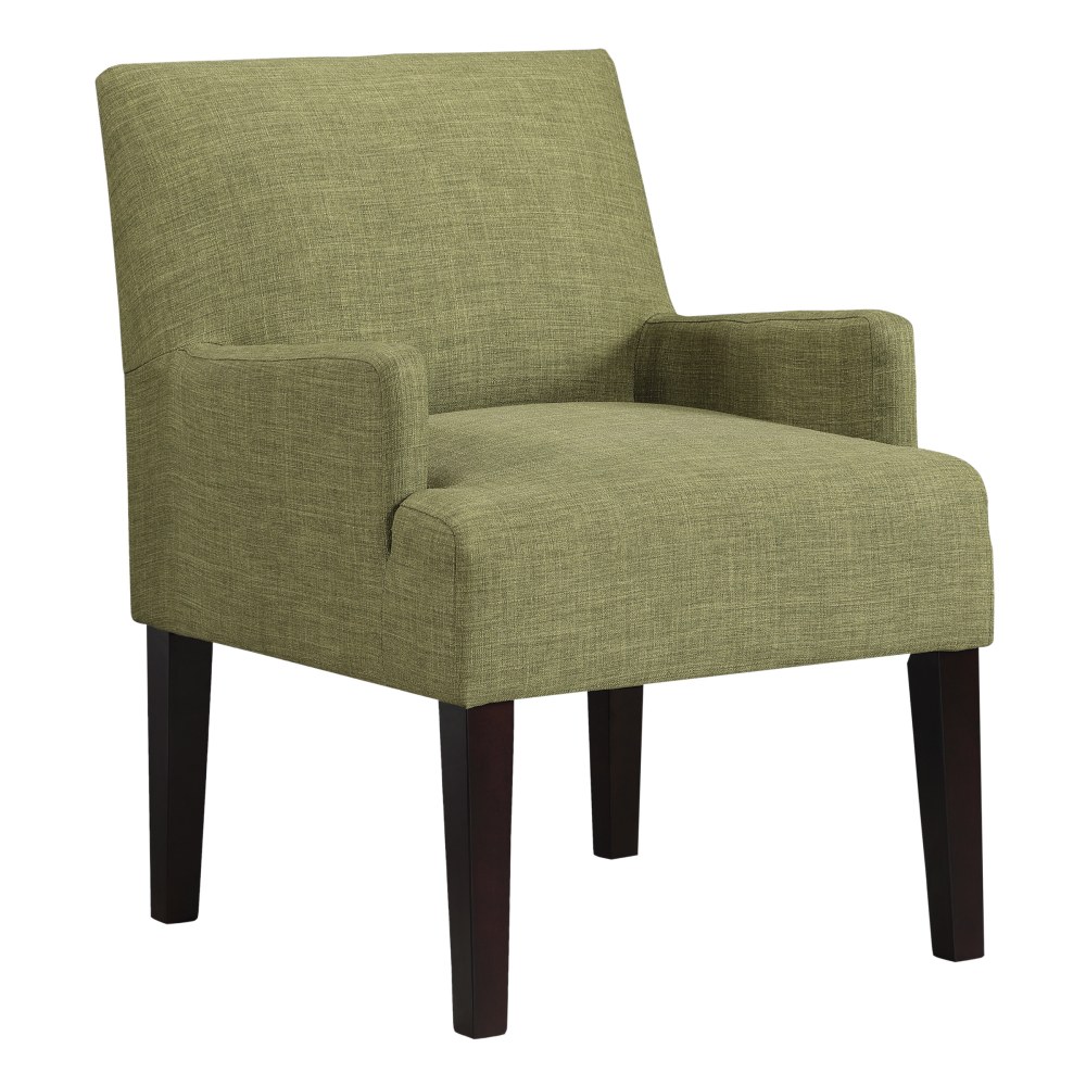 Office Star Main Street Guest Accent Chair, Green/Brown