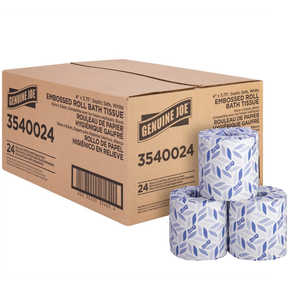 Genuine Joe 2-ply Bath Tissue Rolls - 2