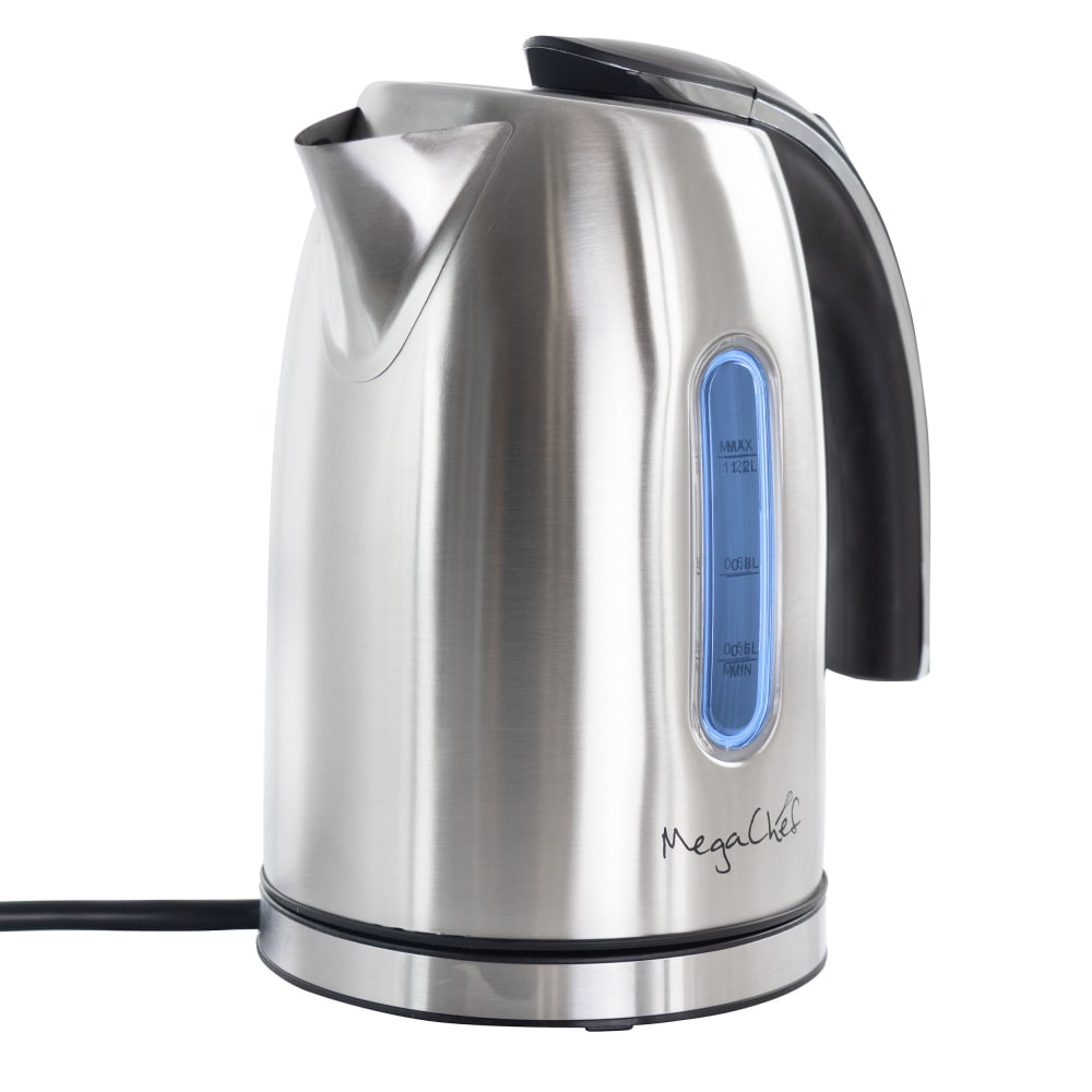 MegaChef 1.7-Liter Stainless Steel Electric Tea Kettle, With