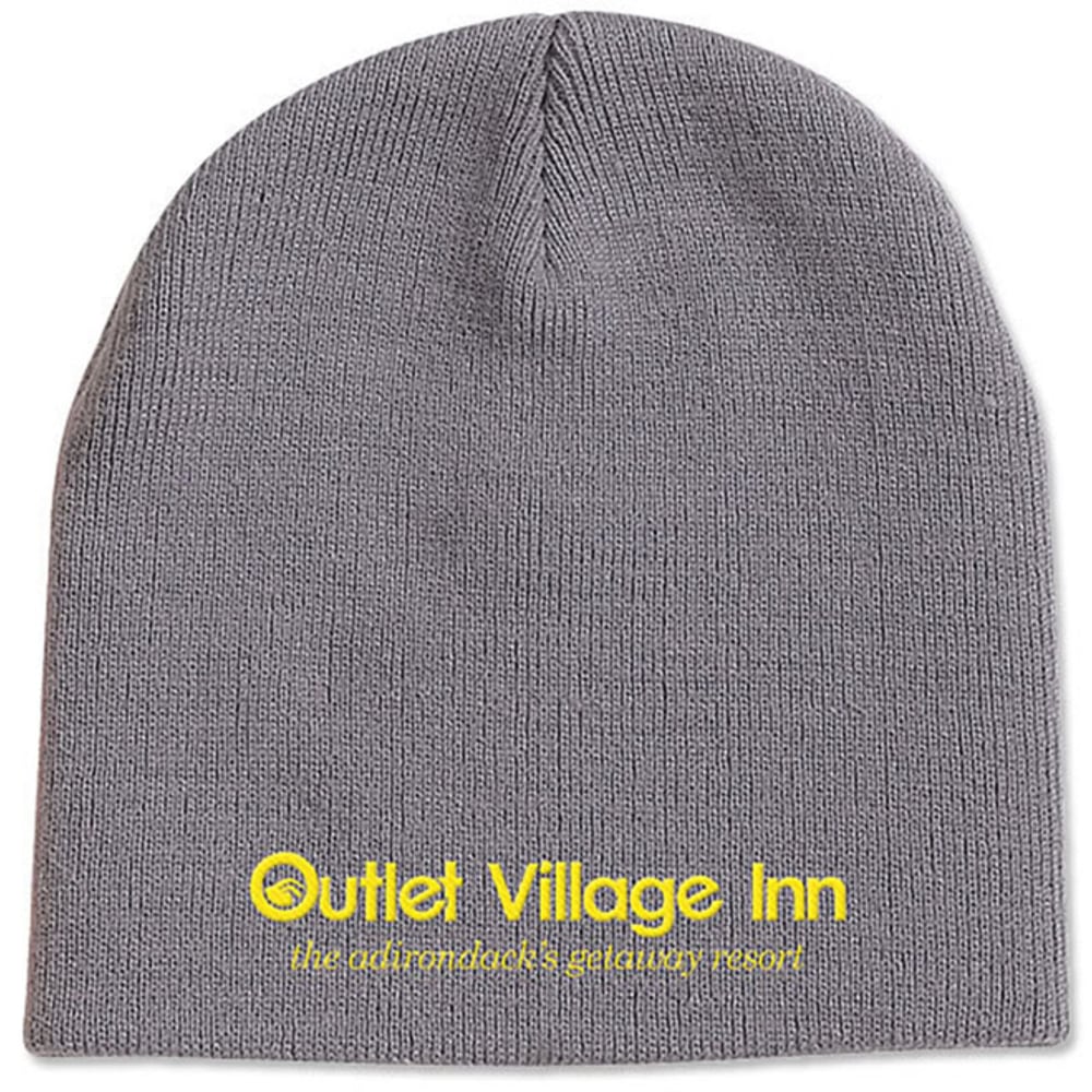 Knit Beanie Embroidered