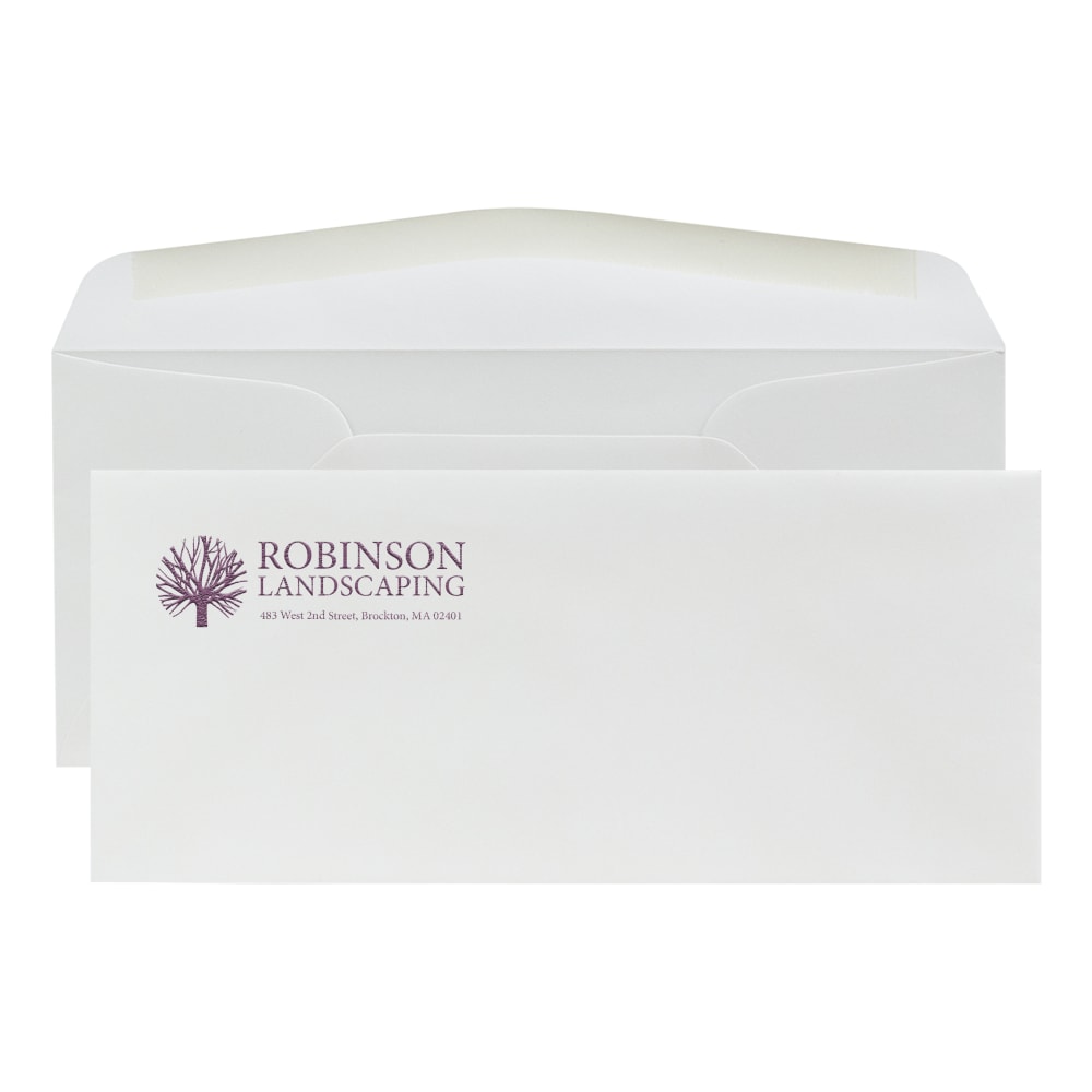 Gummed Seal, Stationery Envelopes, 4-1/8" x 9-1/2", 1