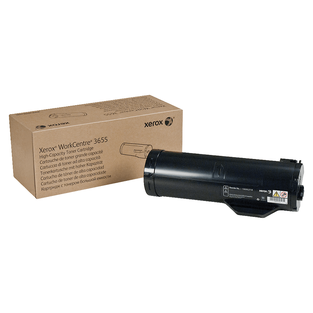 Xerox® 3655/3655i Black High Yield Toner Cartridge, 106R02738