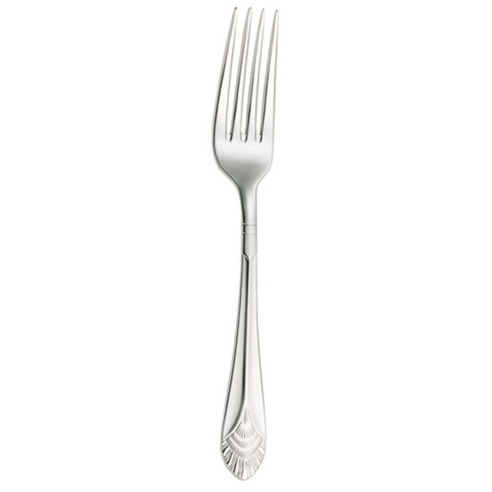 Walco Art Deco Stainless Steel Dinner Forks, Silver,