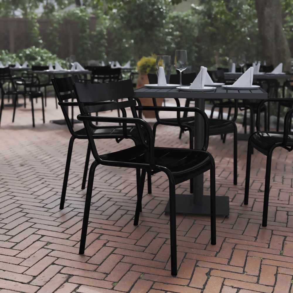 Flash Furniture Nash Commercial-Grade Steel Indoor/Outdoor