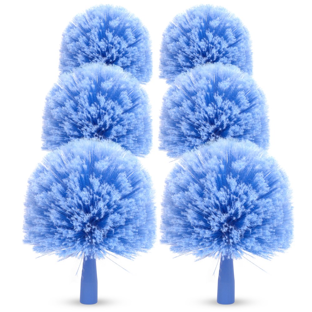 Gritt Commercial Cobweb Duster Brush, 6-11/16", Blue, Pack