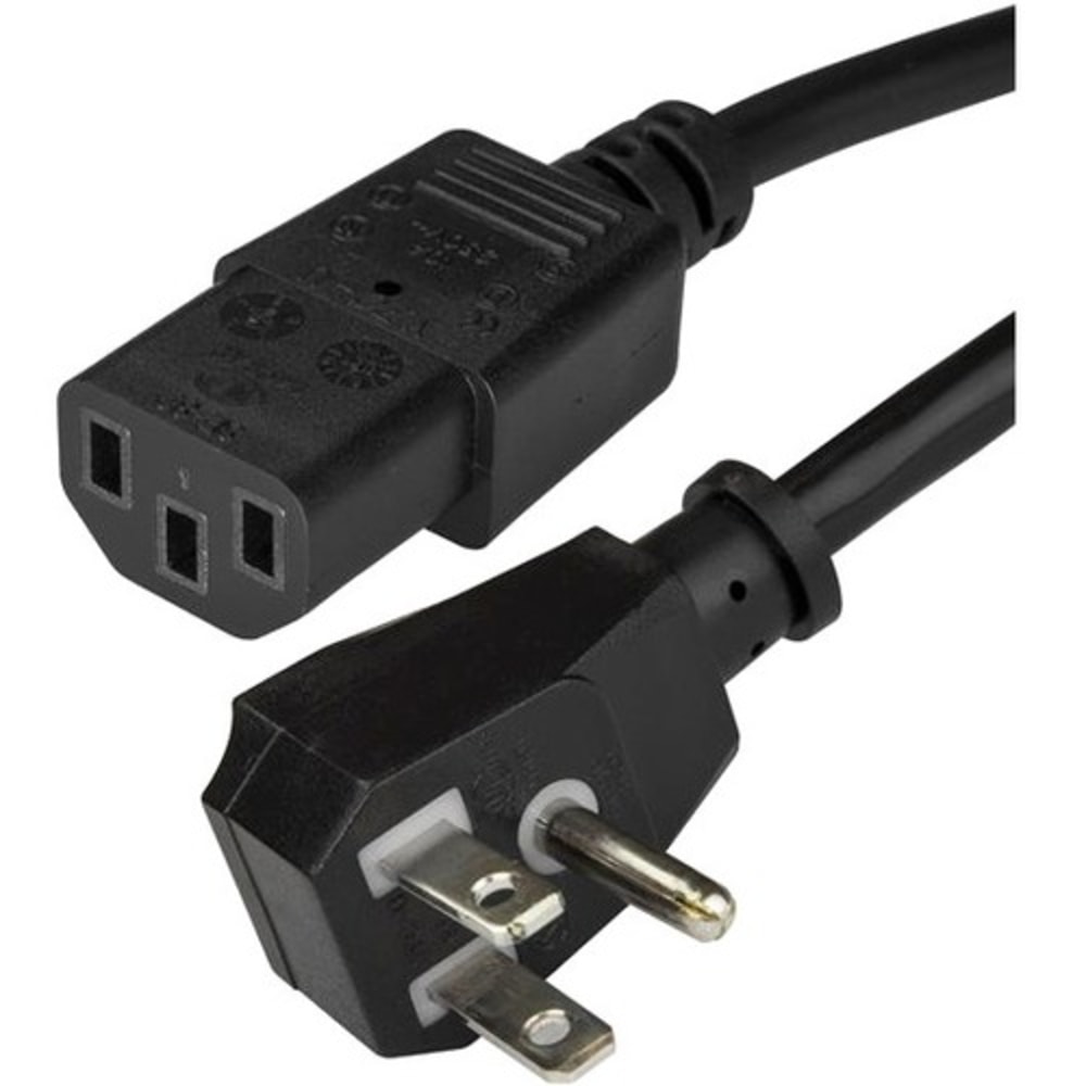 StarTech.com Flat NEMA 5-15P To C13 Computer Power