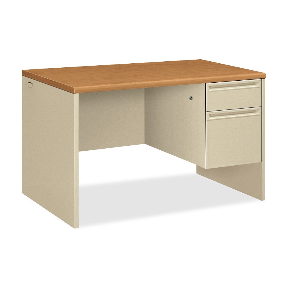 HON® 38000 48"W Right-Pedestal Computer Desk With Lock,