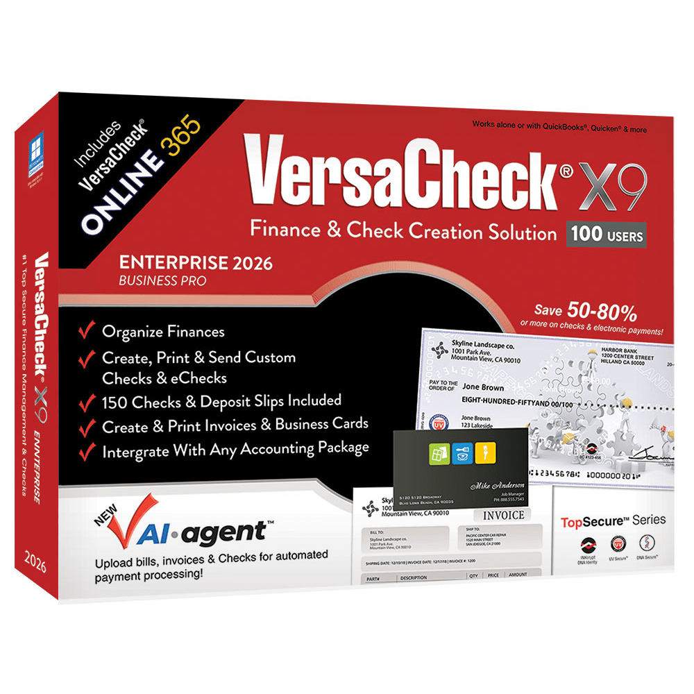 VersaCheck X9 Enterprise 2026 + VersaCheck ONLINE Pro