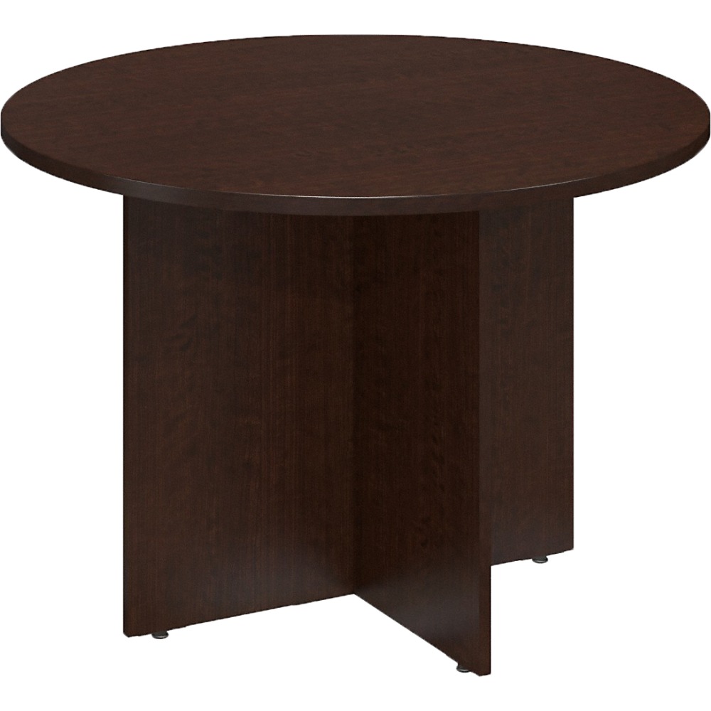 Bush Business Furniture Round Conference Table with Wood