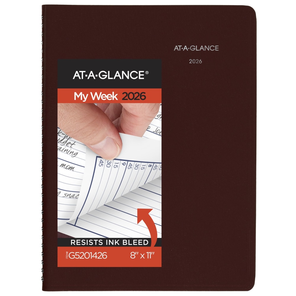 AT-A-GLANCE® DayMinder® 2026 Weekly Appointment Book Planner,
