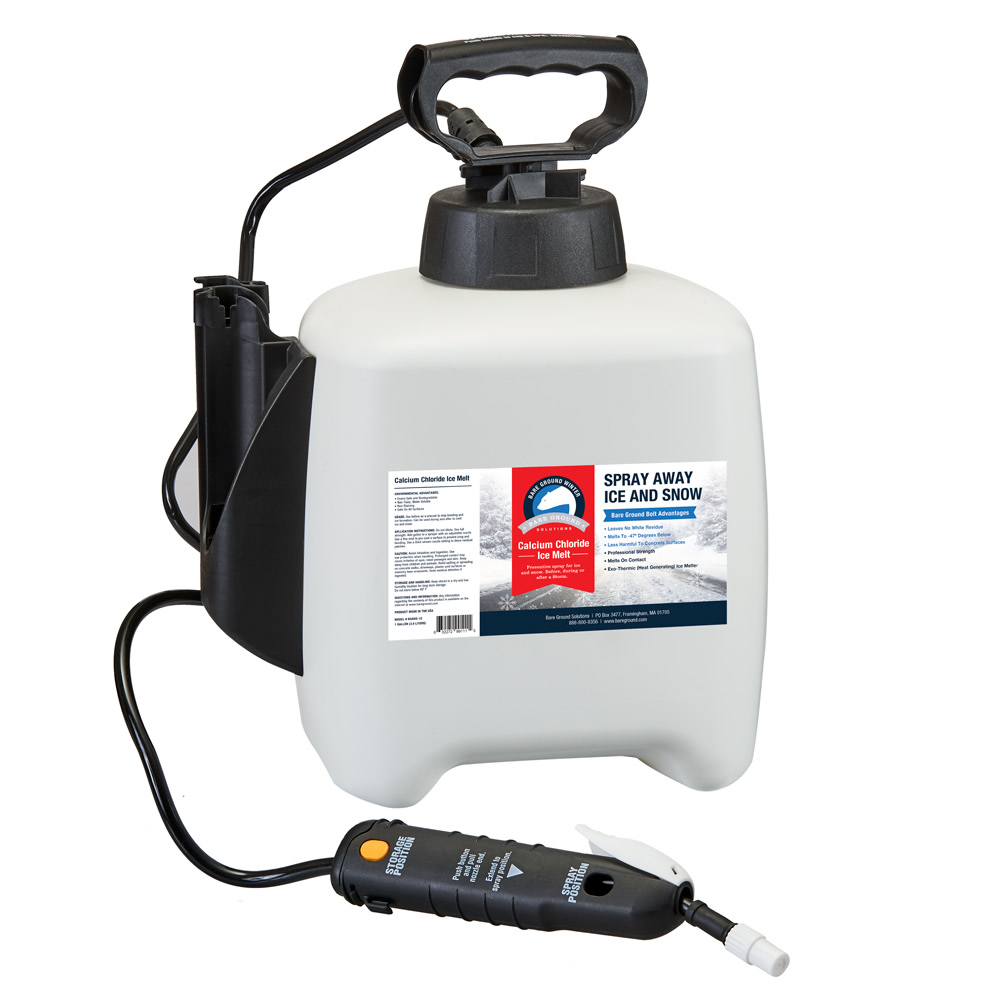 Bare Ground Liquid De-Icer, Calcium Chloride With Pump