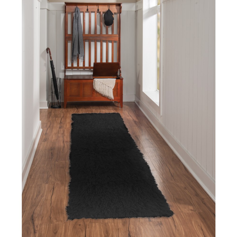 Linon Flokati Area Rug, 29" x 103", Morrigan