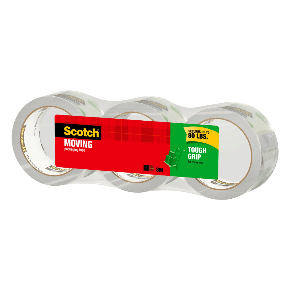 Scotch® Tough Grip Moving Packing Tape, 1.88" x