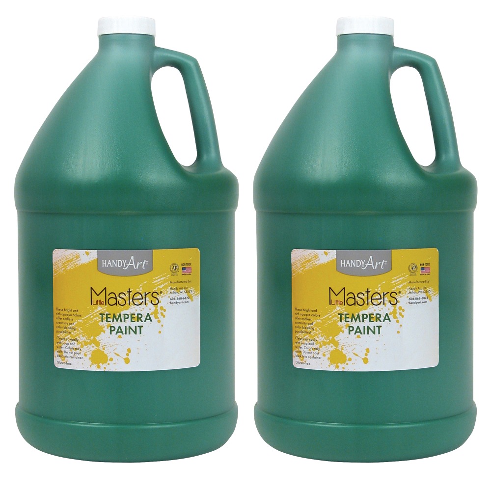 Little Masters® Tempera Paint, 128 Oz, Green, Pack
