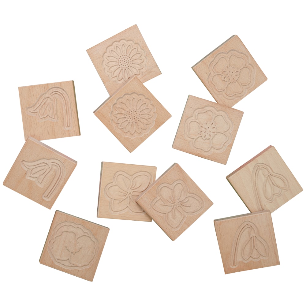Yellow Door Match Me 12-Piece Sensory Flower Tile