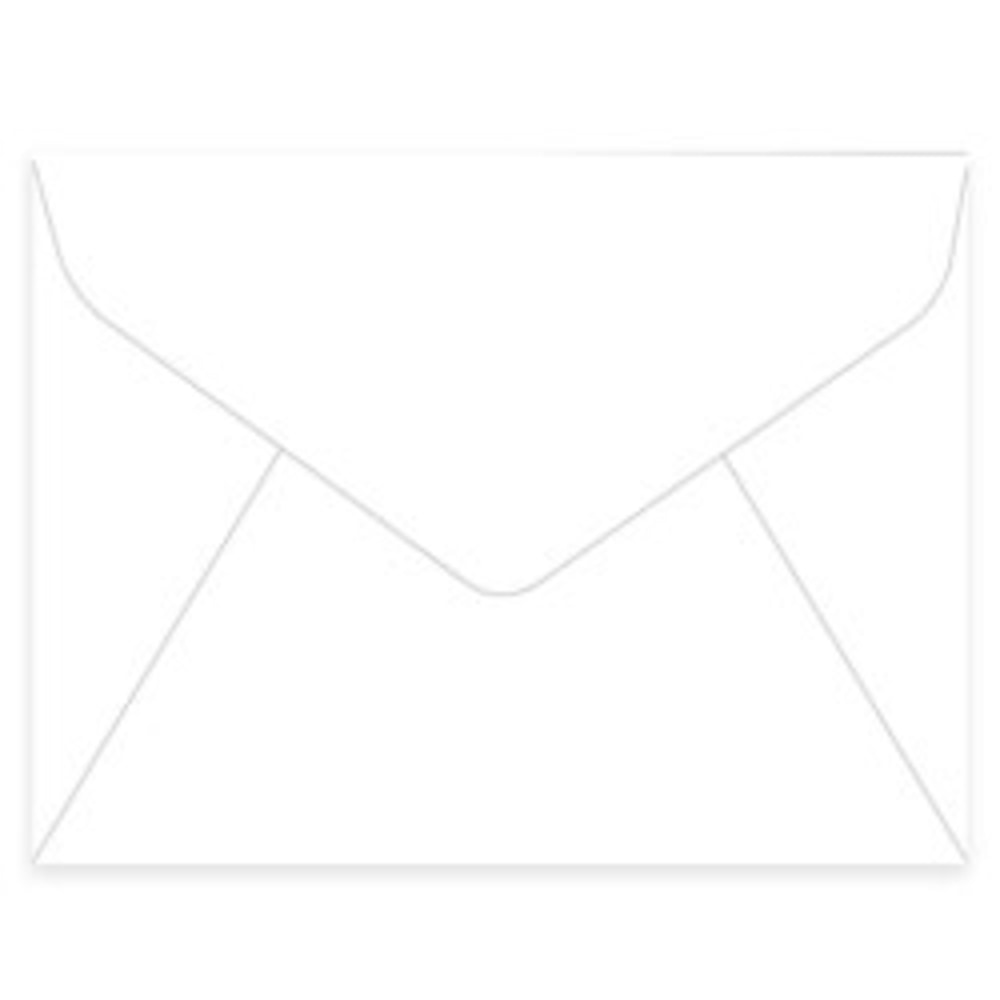 Gartner Studios® Stationery Envelopes, A2, Gummed Seal, White,