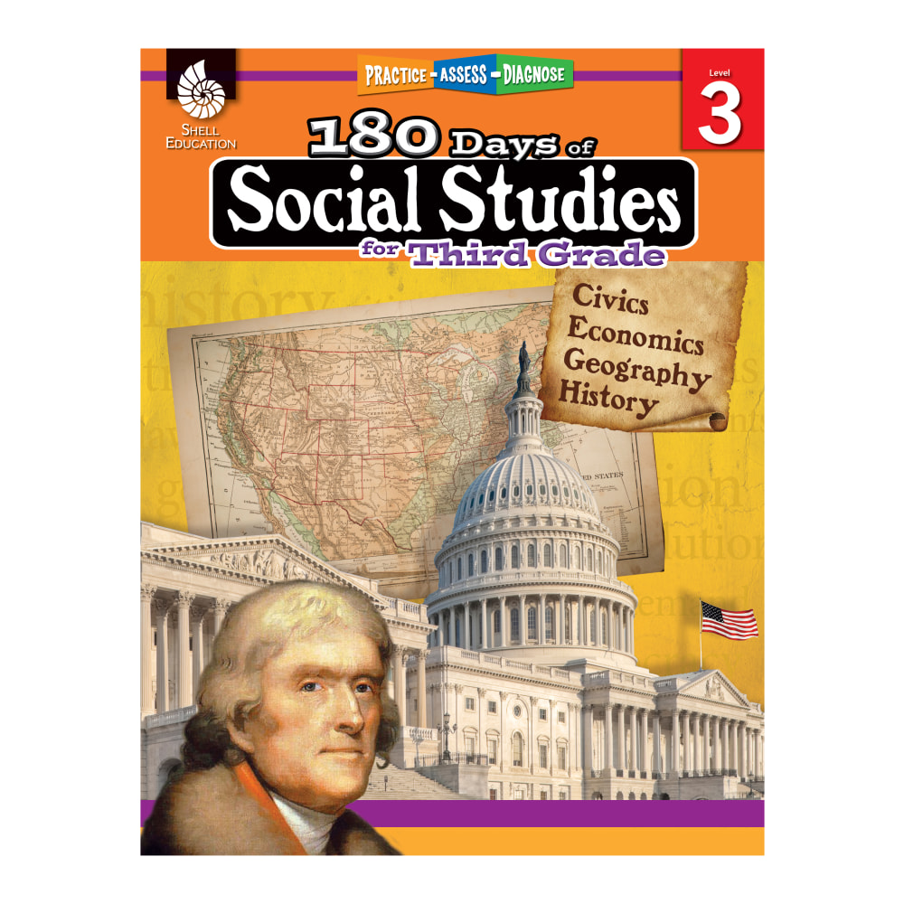 Shell Education 180 Days Of Social Studies, Grade