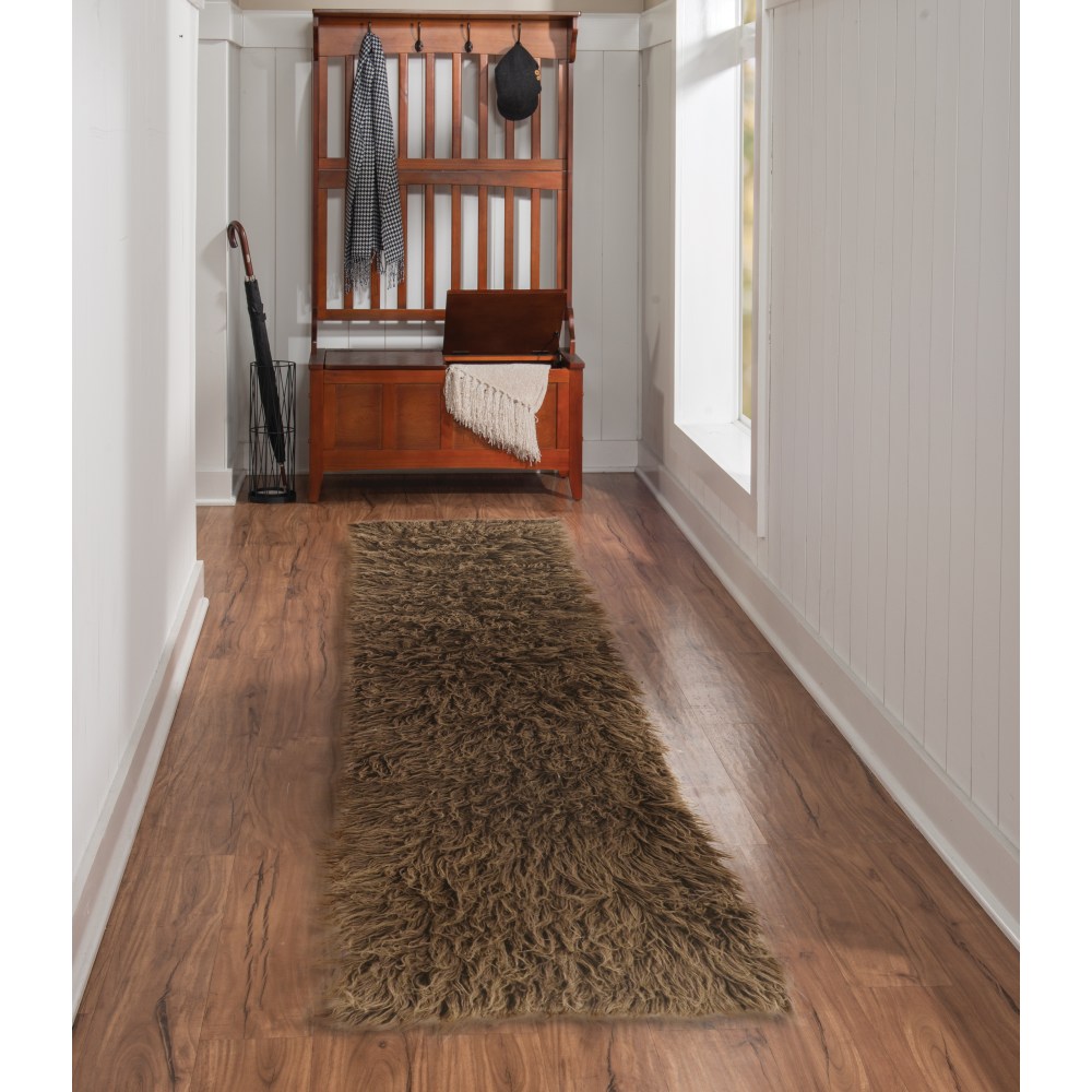 Linon Flokati Area Rug, 29" x 103", Morrigan