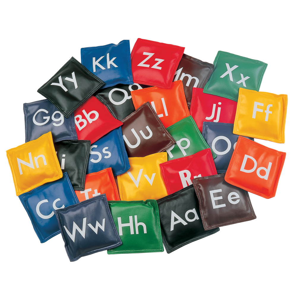 Champion Sports Letter Bean Bags, 5" x 5",