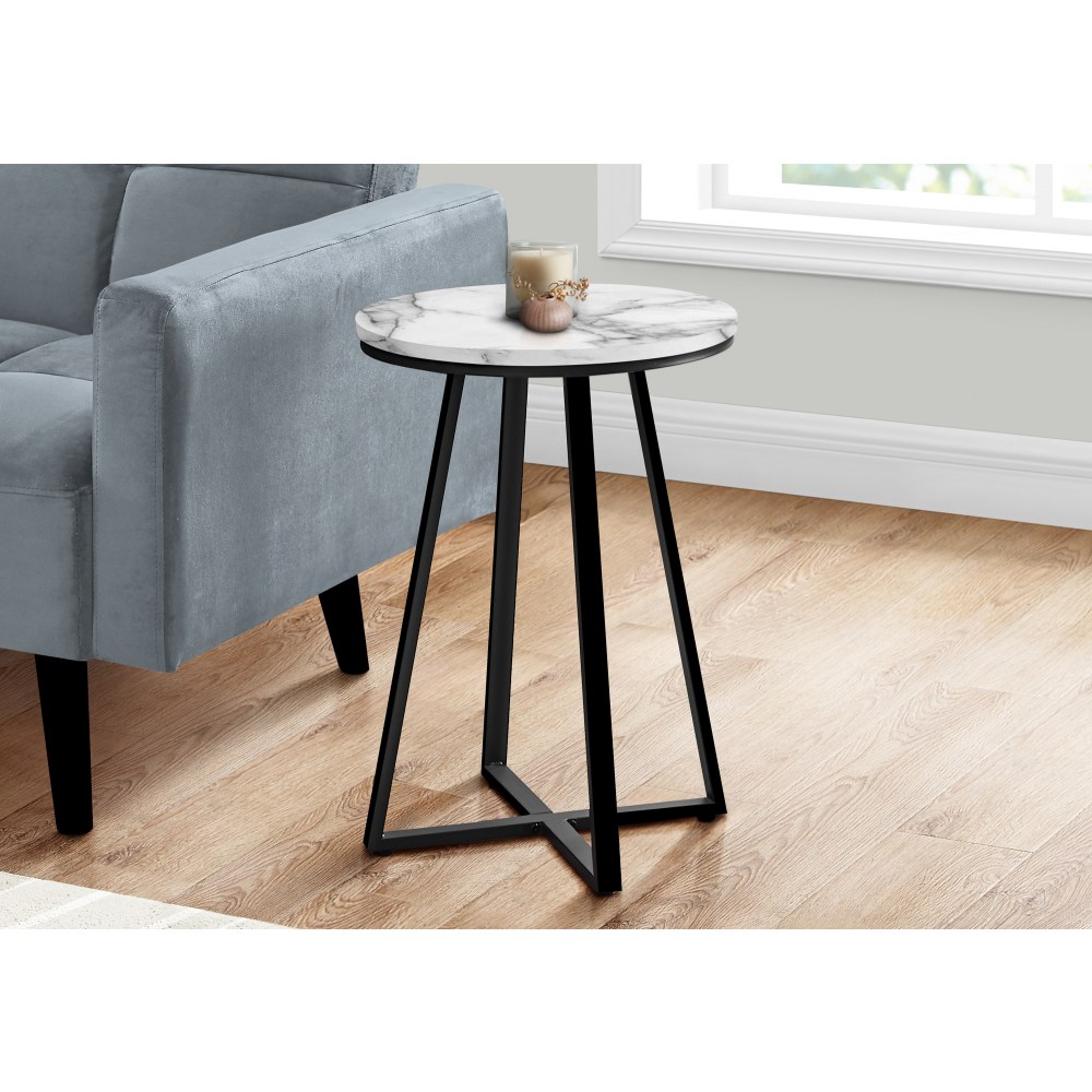Monarch Specialties Mia Accent Table, 21-3/4”H x 15-3/4”W