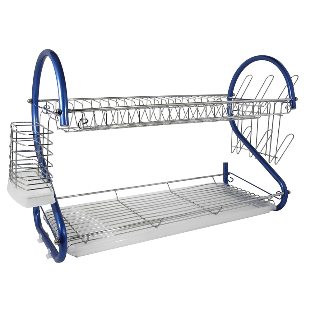 Better Chef DR-226B 2-Tier Dish Rack, 22", Blue